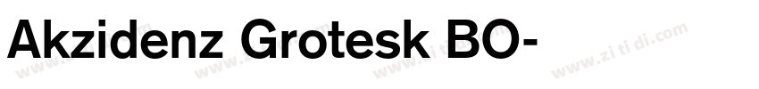 Akzidenz Grotesk BO字体转换